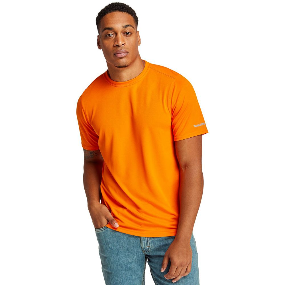 Camisetas Masculino - Timberland Pro® Wicking Good Short Sleeve - YGFCS3584 - Laranja